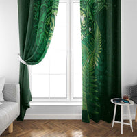 Matariki New Zealand Maori Silver Fern Window Curtain Galaxy Green Sky Style