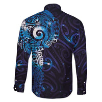 Matariki New Zealand Maori Koru Art Tattoo Family Matching Tank Maxi Dress and Hawaiian Shirt New Year Galaxy Blue Sky Style