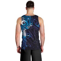 Matariki New Zealand Maori Koru Art Tattoo Men Tank Top New Year Galaxy Blue Sky Style