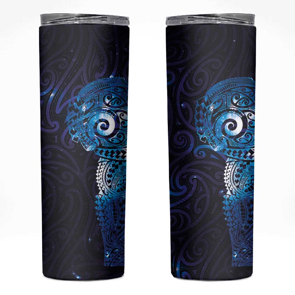 Matariki New Zealand Maori Koru Art Tattoo Skinny Tumbler New Year Galaxy Blue Sky Style