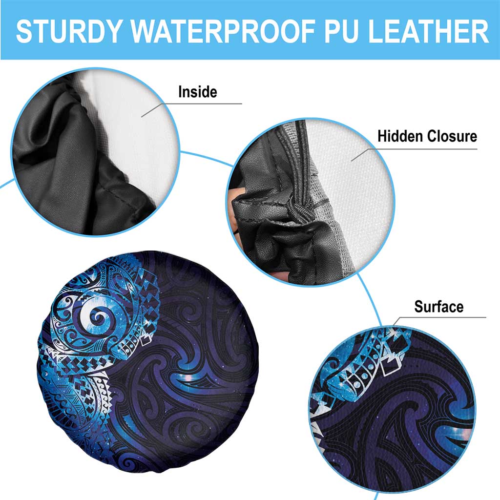 Matariki New Zealand Maori Koru Art Tattoo Spare Tire Cover New Year Galaxy Blue Sky Style