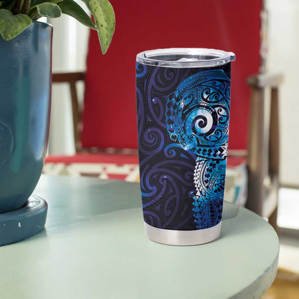 Matariki New Zealand Maori Koru Art Tattoo Tumbler Cup New Year Galaxy Blue Sky Style