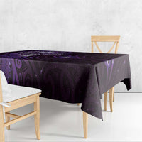 Matariki New Zealand Maori Koru Art Tattoo Tablecloth New Year Galaxy Purple Sky Style