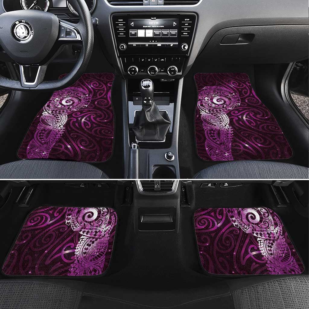 Matariki New Zealand Maori Koru Art Tattoo Car Mats New Year Galaxy Pink Sky Style
