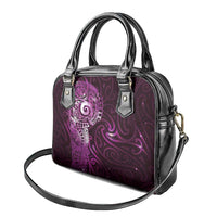 Matariki New Zealand Maori Koru Art Tattoo Shoulder Handbag New Year Galaxy Pink Sky Style