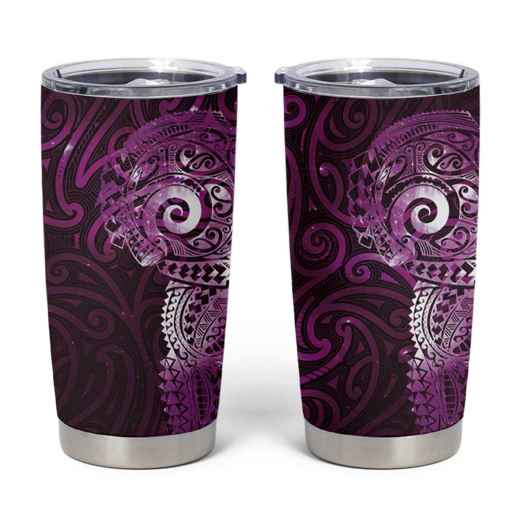 Matariki New Zealand Maori Koru Art Tattoo Tumbler Cup New Year Galaxy Pink Sky Style