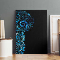 New Zealand Maori Koru Art Traditional Tattoo Canvas Wall Art Paua Shell