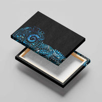 New Zealand Maori Koru Art Traditional Tattoo Canvas Wall Art Paua Shell