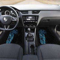 New Zealand Maori Koru Art Traditional Tattoo Car Mats Paua Shell