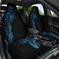 New Zealand Maori Koru Art Traditional Tattoo Car Seat Cover Paua Shell