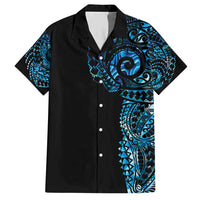 New Zealand Maori Koru Art Traditional Tattoo Family Matching Short Sleeve Bodycon Dress and Hawaiian Shirt Paua Shell
