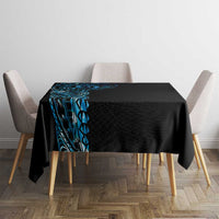 New Zealand Maori Koru Art Traditional Tattoo Tablecloth Paua Shell