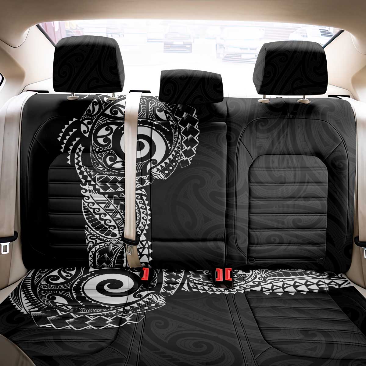 New Zealand Maori Koru Art Traditional Tattoo Back Car Seat Cover Simple Style