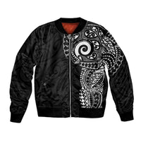 New Zealand Maori Koru Art Traditional Tattoo Bomber Jacket Simple Style