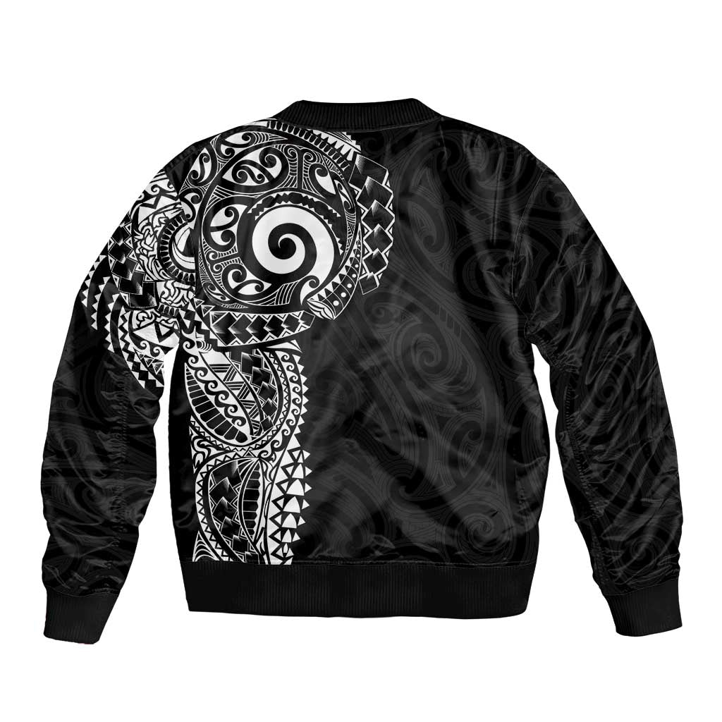 New Zealand Maori Koru Art Traditional Tattoo Bomber Jacket Simple Style