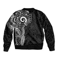 New Zealand Maori Koru Art Traditional Tattoo Bomber Jacket Simple Style