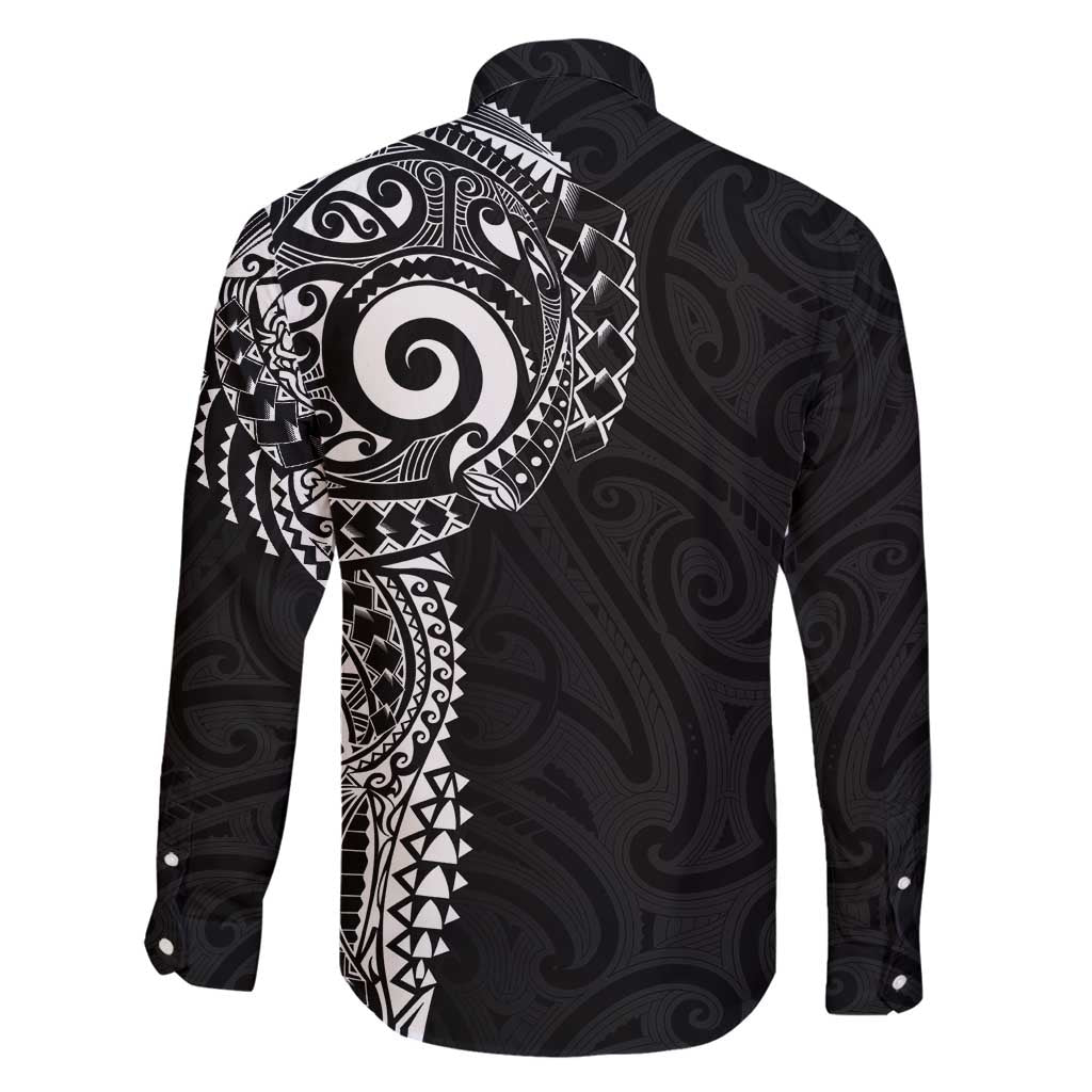 New Zealand Maori Koru Art Traditional Tattoo Family Matching Puletasi and Hawaiian Shirt Simple Style