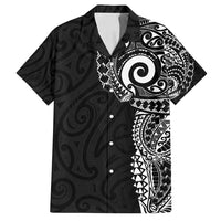 New Zealand Maori Koru Art Traditional Tattoo Family Matching Summer Maxi Dress and Hawaiian Shirt Simple Style