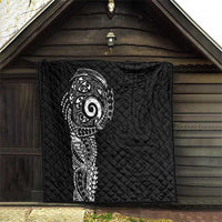 New Zealand Maori Koru Art Traditional Tattoo Quilt Simple Style