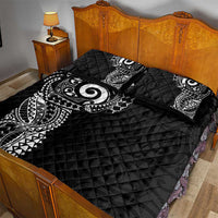 New Zealand Maori Koru Art Traditional Tattoo Quilt Bed Set Simple Style
