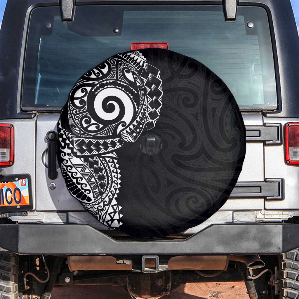New Zealand Maori Koru Art Traditional Tattoo Spare Tire Cover Simple Style