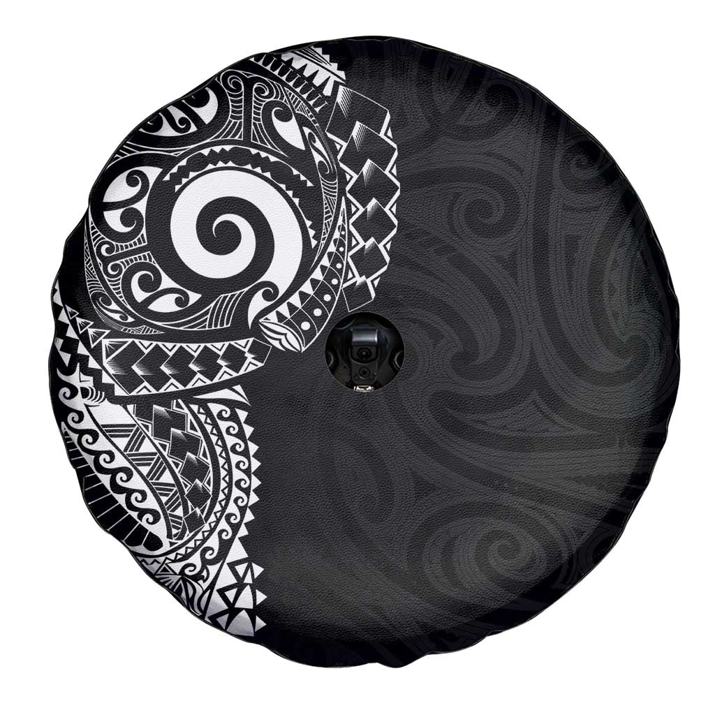 New Zealand Maori Koru Art Traditional Tattoo Spare Tire Cover Simple Style