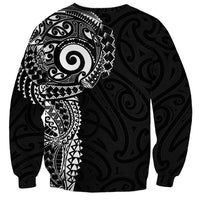 New Zealand Maori Koru Art Traditional Tattoo Sweatshirt Simple Style