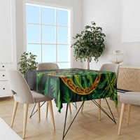 New Zealand Koru Plants and Pohutukawa Tablecloth Maori Tattoo Pattern