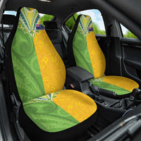 Cook Islands Language Week Car Seat Cover Tatau Pattern and Rarotongan Alphabet - Polynesian Pride