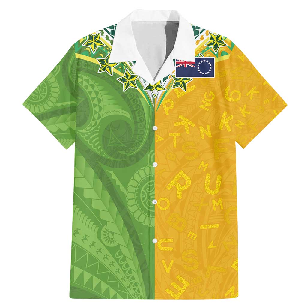 Cook Islands Language Week Family Matching Mermaid Dress and Hawaiian Shirt Tatau Pattern and Rarotongan Alphabet - Polynesian Pride