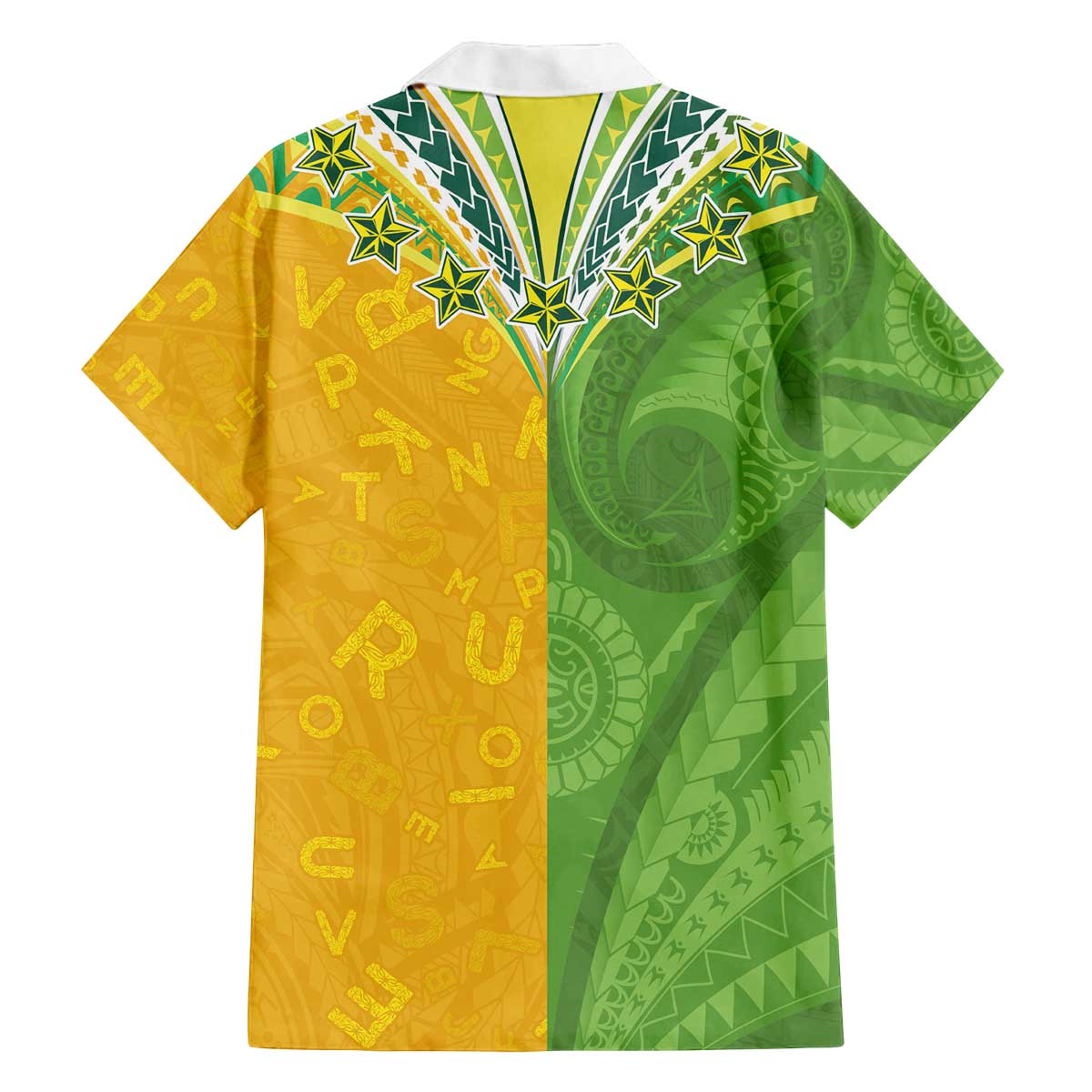 Cook Islands Language Week Family Matching Off The Shoulder Long Sleeve Dress and Hawaiian Shirt Tatau Pattern and Rarotongan Alphabet - Polynesian Pride