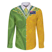 Cook Islands Language Week Family Matching Summer Maxi Dress and Hawaiian Shirt Tatau Pattern and Rarotongan Alphabet - Polynesian Pride