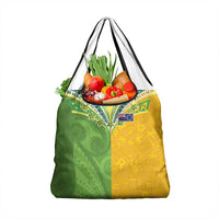 Cook Islands Language Week Grocery Bag Tatau Pattern and Rarotongan Alphabet - Polynesian Pride