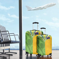 Cook Islands Language Week Luggage Cover Tatau Pattern and Rarotongan Alphabet - Polynesian Pride