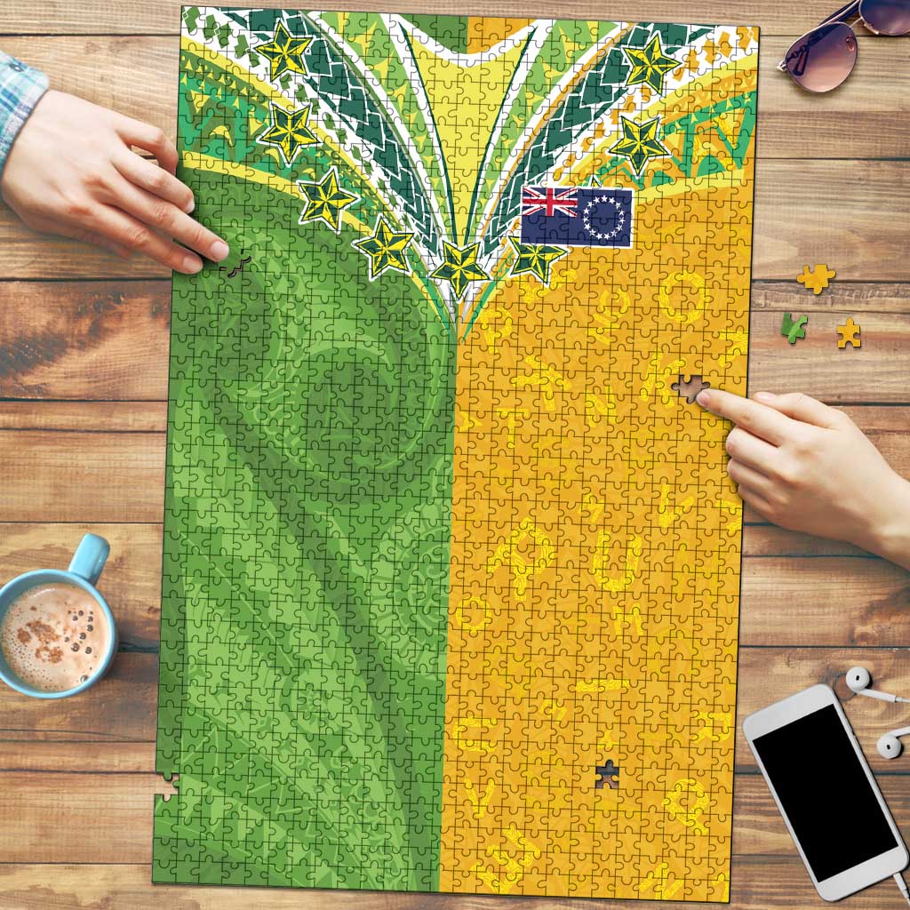 Cook Islands Language Week Puzzle Tatau Pattern and Rarotongan Alphabet - Polynesian Pride