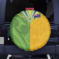 Cook Islands Language Week Spare Tire Cover Tatau Pattern and Rarotongan Alphabet - Polynesian Pride