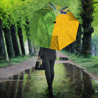 Cook Islands Language Week Umbrella Tatau Pattern and Rarotongan Alphabet - Polynesian Pride