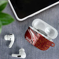 Tonga Language Week AirPods Case Ngatu Pattern and Tongan Alphabet - Polynesian Pride