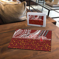 Tonga Language Week Puzzle Ngatu Pattern and Tongan Alphabet LT03 - Polynesian Pride