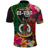 Penama Day Polo Shirt Proud To Be A Ni-Van Beauty Pacific Flower LT03 - Polynesian Pride
