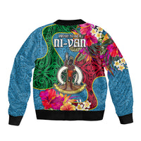Sanma Day Bomber Jacket Proud To Be A Ni-Van Beauty Pacific Flower LT03 - Polynesian Pride