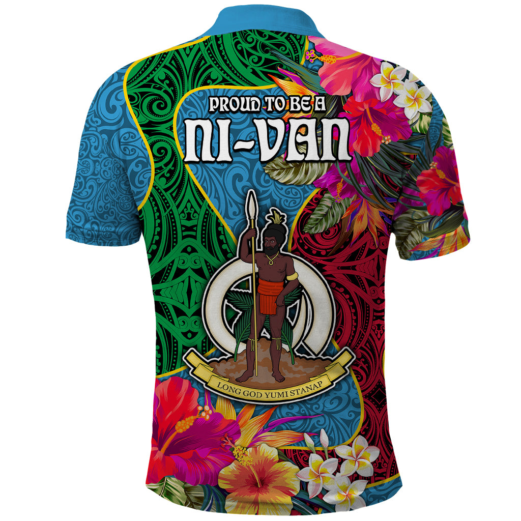 Sanma Day Polo Shirt Proud To Be A Ni-Van Beauty Pacific Flower LT03 - Polynesian Pride