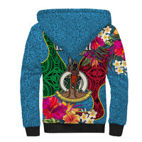 Sanma Day Sherpa Hoodie Proud To Be A Ni-Van Beauty Pacific Flower LT03 - Polynesian Pride