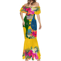 Malampa Day Mermaid Dress Proud To Be A Ni-Van Beauty Pacific Flower LT03 - Polynesian Pride