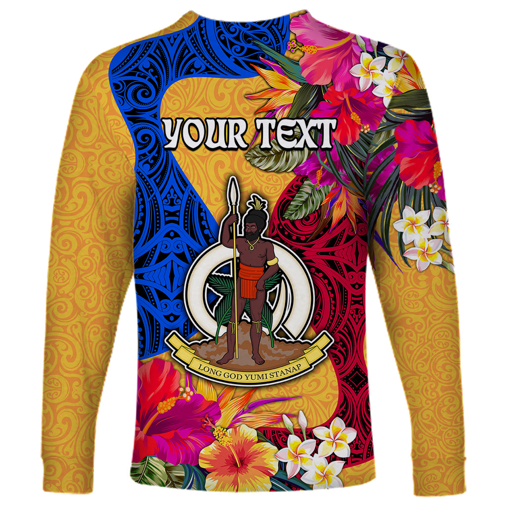 Personalised Torba Day Long Sleeve Shirt Proud To Be A Ni-Van Beauty Pacific Flower LT03 - Polynesian Pride