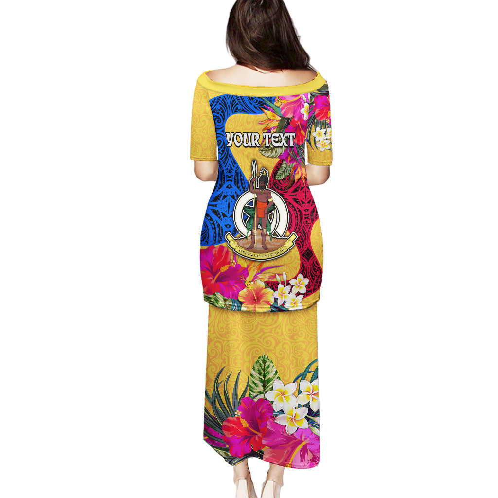 Personalised Torba Day Puletasi Proud To Be A Ni-Van Beauty Pacific Flower LT03 - Polynesian Pride