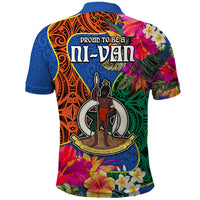 Tafea Day Polo Shirt Proud To Be A Ni-Van Beauty Pacific Flower LT03 - Polynesian Pride