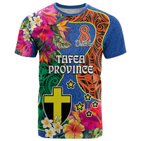 Tafea Day T Shirt Proud To Be A Ni-Van Beauty Pacific Flower LT03 Blue - Polynesian Pride