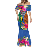 Personalised Tafea Day Mermaid Dress Proud To Be A Ni-Van Beauty Pacific Flower LT03 - Polynesian Pride
