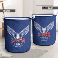 Samoa Rugby Laundry Basket Six Eight Five to The World - Pacific Motif LT03 - Polynesian Pride